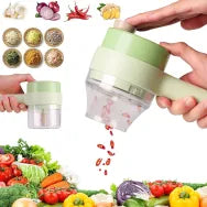 4-in-1 Handheld Electric Vegetable Cutter